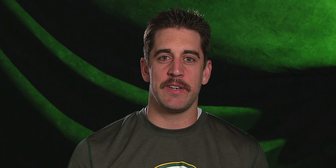 aaron rodgers mustache shirt